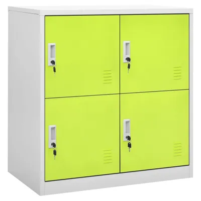 Immagine prodotto di vidaXL Armadietti 5 pz. Grigio chiaro e verde 90x45x92,5 cm in acciaio
