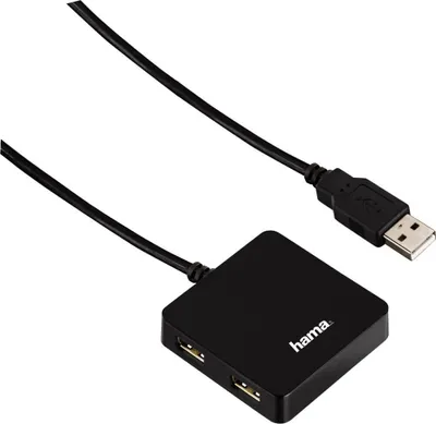 Obrázok produktu pre Hama 12131, Čierna, 162 mm, 132 mm, 25 mm, 75 g, USB