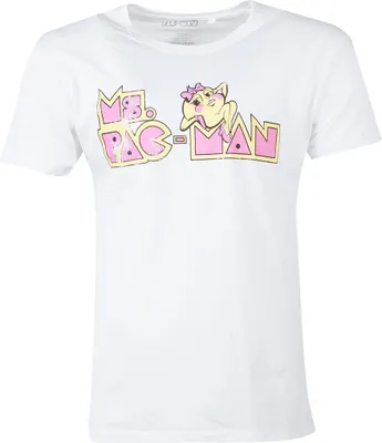 Produktbild von Pac-man - Ms. Pacman Logo T-Shirt White-2XL