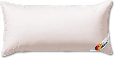 A white pillow on a white background.