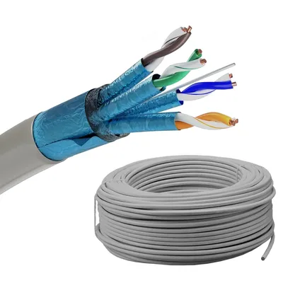 Imagen del producto de Extralink Cable de Red CAT6A FTP F/FTP V2 de 500 m Cable Ethernet Apantallado para Instalación Interior