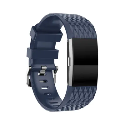 Obrázok produktu pre Fitbit Charge 2 Silicone Diamond (Large) remienok, Dark Blue