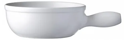 Fondue-Set aus Edelstahl, Weiß, 24 cm