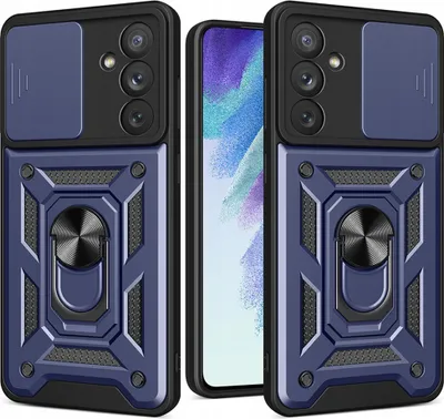 Produktbild von Hybrid Armor Camshield Case für Samsung Galaxy S23+ Panzerhülle mit Kameraschutz Blau