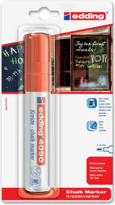 Produktbild von Edding 4090, Rot, Meißel, Geruchlos, 1 Stück(e)