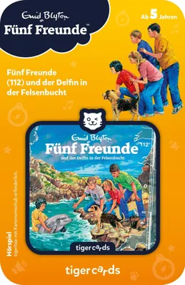 Produktbild von tigercard - Fünf Freunde - Folge 112: und der Delfin in der Felsenbucht - Tigermedia Karten