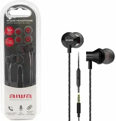 Image de Aiwa ESTM-50BK Ultrakompakter dynamischer Kopfhörer