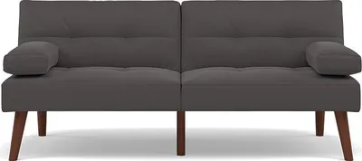 Image de Best Mobilier Philae - Canapé convertible clic-clac 2 places - en simili , Gris