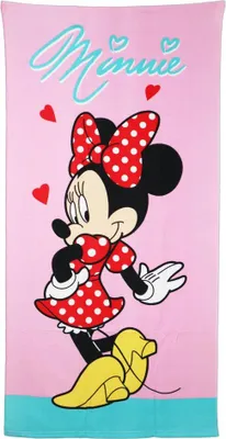 Produktbild von Disney Minnie Maus Mikrofaser Strandtuch Badetuch XL 70x140