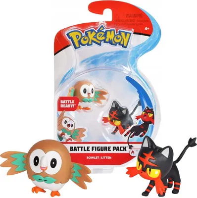 Produktbild von Pokemon Battle Figure Pack Minifigur Pack Bauz, Flamiau (5 cm)
