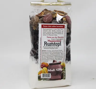 Produktbild von Magenrebell Rumtopf Likör Ansatzmischung für Kräuterlikör 420g