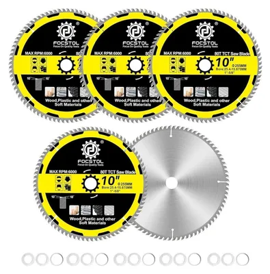 Obrázok produktu pre Pílový kotúč na drevo, 255 mm x 30 mm, 80 zubov, 5 kusov