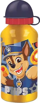 Produktbild von Stor Helfer Auf Vier Pfoten Rettungswelpen Aluminiumflasche Für Jungen 400ml Gelb Kinder Gelb One Size