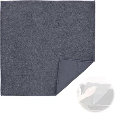 Zdjęcie produktu dla Ściereczka z mikrofibry 2 w 1 do czyszczenia wnętrza samochodu, nie pozostawiająca zarysowań i smug, wymiar 30 x 30 cm