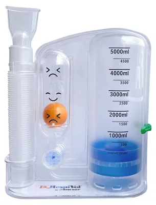 Inspiratietrainer 5000 ml, Ein-Kugel-Spirometer für Atemübungen