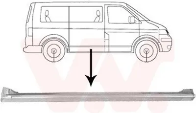 Produktbild von VAN WEZEL Seitenwand Reparaturblech für VW Transporter V Bus (7HB, 7HJ, 7EB, 7EJ, 7EF, 7EG, 7HF, 7EC) Multivan V (7HM, 7HN, 7HF, 7EF, 7EM, 7EN)