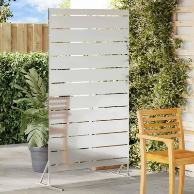 Obrázek produktu pro Maison Exclusive – zástěna 100 x 50 x 180 cm, pozinkovaná ocel, stříbrná