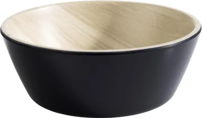 Produktbild von APS 84606 Schale FRIDA, Ø 12,5 cm, Höhe 4,5 cm, Melamin, schwarz/Holzoptik