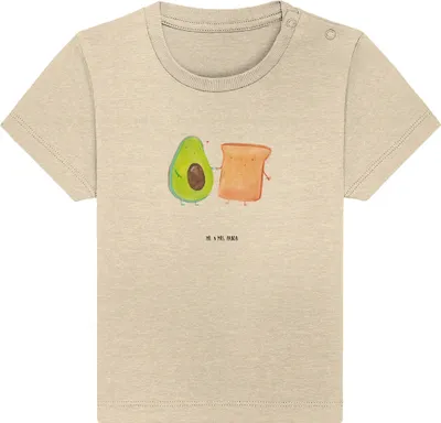 Produktbild von Mr. & Mrs. Panda Babyshirt Avocado Toast 6. - 12. Monat - Natural Raw - Geschenk, T-Shirt Baby, , Freundin, Kurzarmshirt, Shirt, Hochzeit, Toastbrot