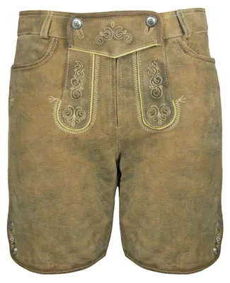 Produktbild von Maddox Kurze Damen Lederhose Elsa - Hellbraun Antik Buche Größe: 40
