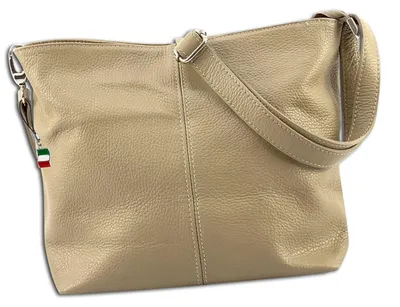 Zdjęcie produktu dla Skórzana torba na ramię Florence taupe beige OTF829N