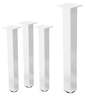Obrázek produktu pro Sada čtyř nastavitelných nohou ke stolu, výška 72 cm, bílá ocel