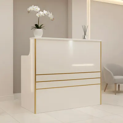 Obrázek produktu pro Holičská recepce lakováno Alexa 120 cm kosmetický salon pro salon SPA