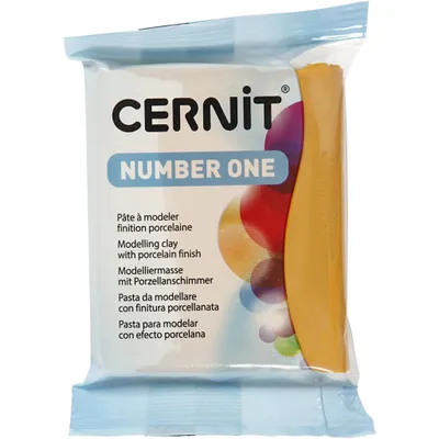 Image de Cernit Argile Polymère N°1 Argile Polymère Ocre Jaune 56 g