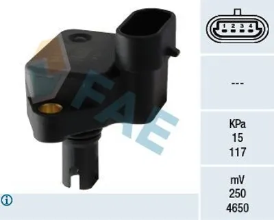 Produktbild von FAE 15065 Ladedrucksensor für FORD Fiesta Mk4 Schrägheck (JAS, JBS) Saugrohr