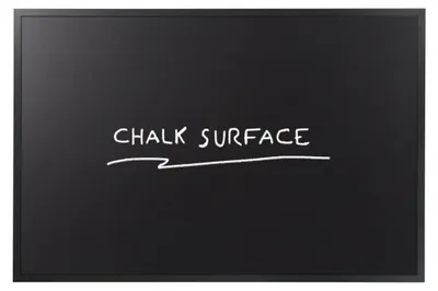 Produktbild von Solidchoice – Einfaches Kreidetafel, 90 x 60 cm, mit schwarzem MDF-Rahmen