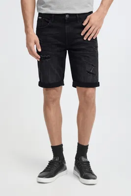 Produktbild von BLEND BHDeniz Herren Jeans Shorts Kurze Denim Hose mit Destroyed-Optik und Stretch, KI-generiertes Bild