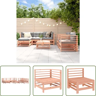 Produktbild von The Living Store 7-tlg. Garten-Lounge-Set Massivholz Douglasie