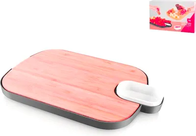 Immagine prodotto di Vassoio doppiouso vacuvin in legno cm 36x23,5x4,5 h.