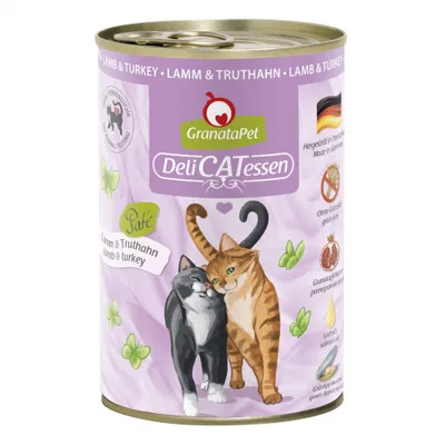 Produktbild von GranataPet DeliCatessen jagnięcina i indyk 12 x 400g