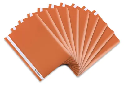 Produktbild von Oxford Schnellhefter A4, aus Kunststoff, orange, 10 Stück