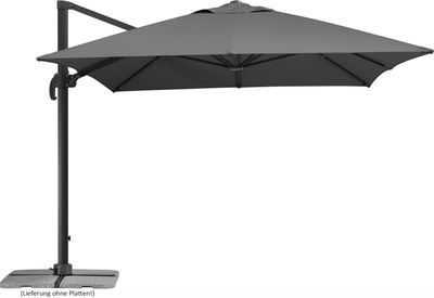 Schneider "Schneider Ampelschirm Rhodos GRANDE 400x300 cm anthrazit grau"