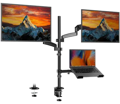 Obrázek produktu pro Držák monitoru a notebooku pro obrazovky o velikosti 17–32 palců a notebooky o velikosti 17 palců
