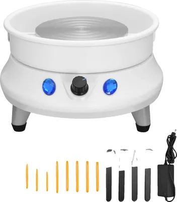Zdjęcie produktu dla Koło garncarskie, technologia podwójnego silnika, w tym narzędzia garncarskie, 15 CM 60 W