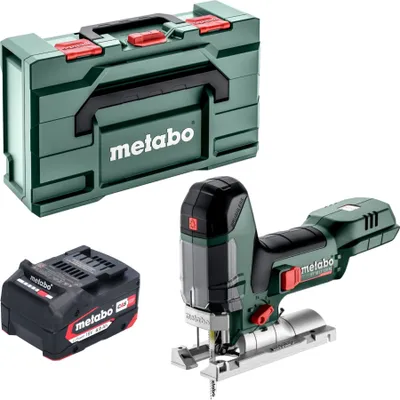 Obrázek produktu pro Akumulátorová přímočará pila Metabo ST 18 LT 130 BL 18 V 130 mm bez kartáčů + 1x akumulátor 4,0 Ah + metabox - bez nabíječky