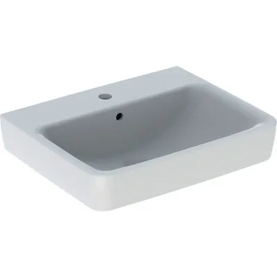 Produktbild von Geberit Waschtisch RENOVA PLAN mit Hahnloch mit Überlauf 550x440mm weiß 501632001