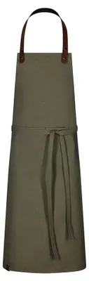 Produktbild von Latzschürze B 75 x L 100 cm, dark green : dark green : 65% Polyester 35% Baumwolle