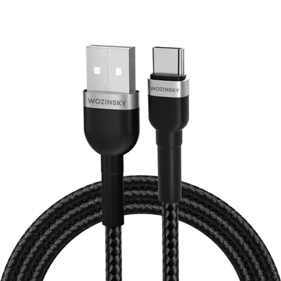 Obrázek produktu pro Wozinsky 5907769308727, 2 m, USB C, USB A, USB 2.0, Černá