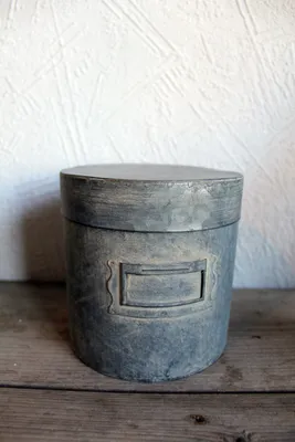Produktbild von Nostalgie Zink-Vorratsdose für Blumensamentütchen, Höhe 12,5 cm, Ø 11,5 cm