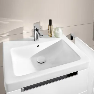 Immagine prodotto di Villeroy & Boch Subway 2.0 lavabo, avec trop-plein, 1 trou pour robinet, 550x440mm, 7113F501, 7113F501