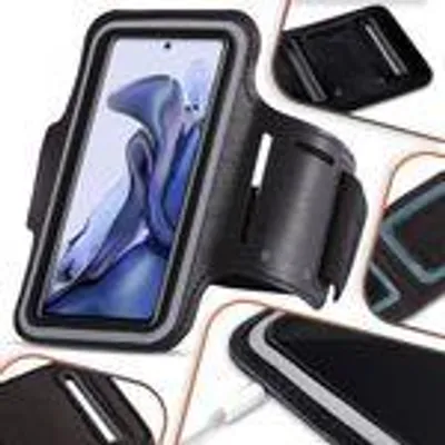 Produktbild von Schutzhülle für Xiaomi 12 Handy Hülle Schwarz Tasche Armband Jogging Lauf Case