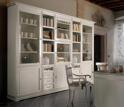 Produktbild von Arbeitszimmer Möbel Büro Bücherregal Holz Bücherregal mit Schubladen Design