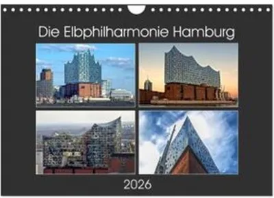 Obrázok produktu pre Elbphilharmonie Hamburg (nástenný kalendár 2026 DIN A4 na šírku), mesačný kalendár CALVENDO