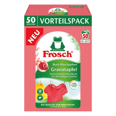 Produktbild von Frosch Color Granatapfel Waschpulver 50 Wäschen