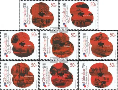 Produktbild von Briefmarken Gibraltar 2011 Mi 1405-1412 (kompl.Ausg.) postfrisch Militäreinsätze