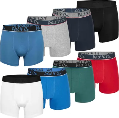 Produktbild von Phil & Co. Berlin Herren Retro Pants 8-Pack Jersey - Multicolor 4 - Größe 3XL